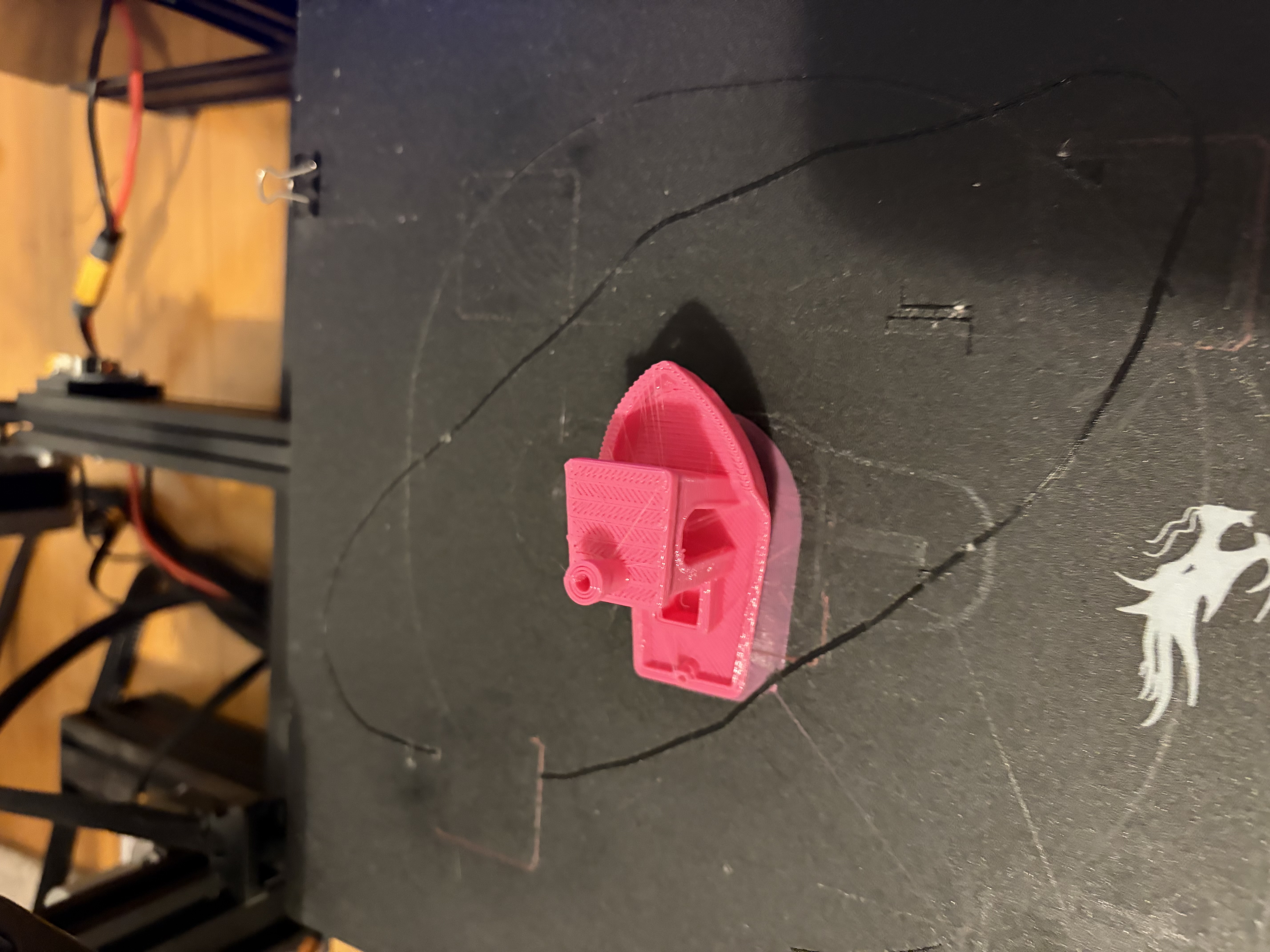 Calibration cube printed on the Ender 3