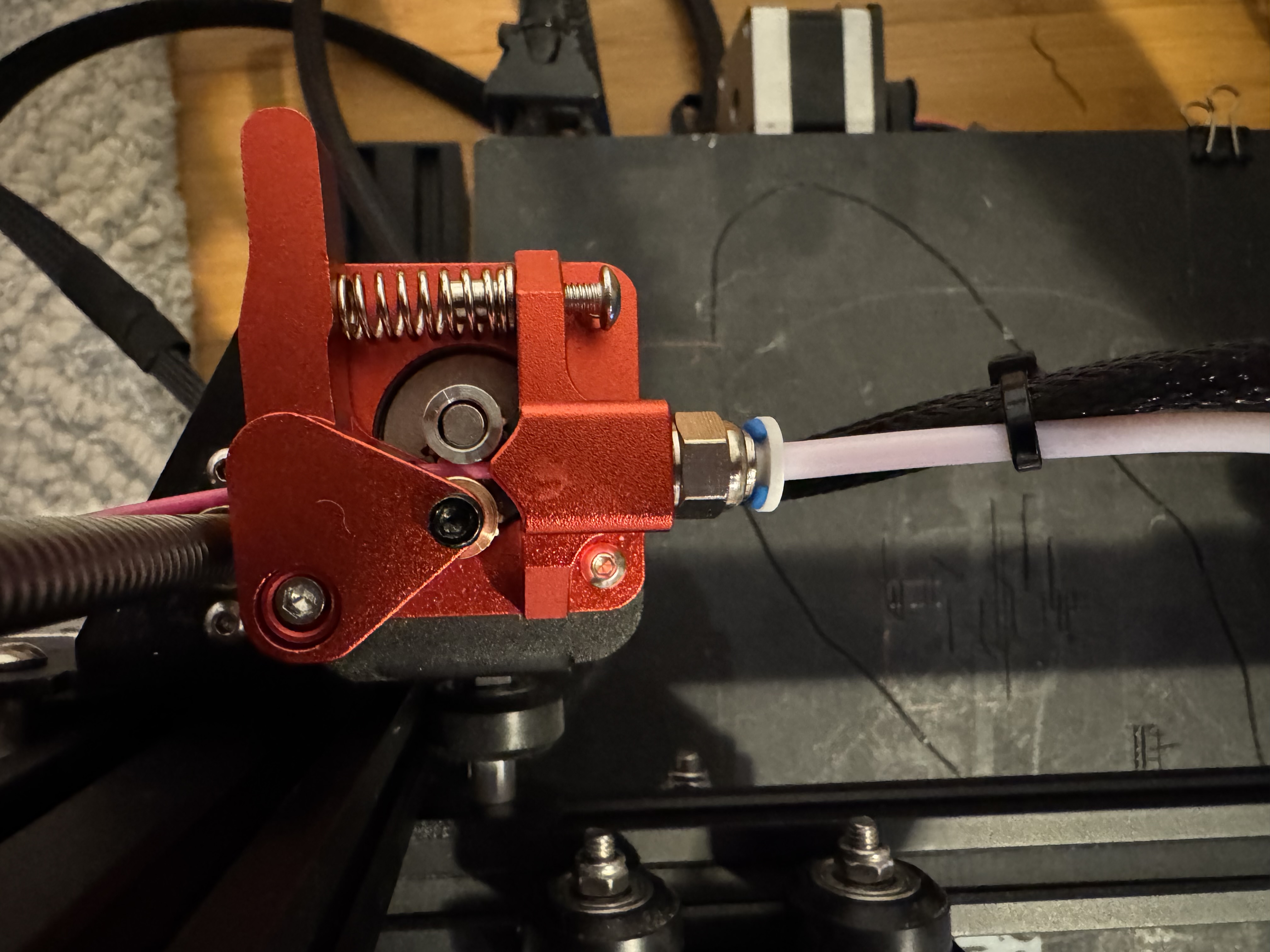Ender 3 stepper motor with the press-on gear